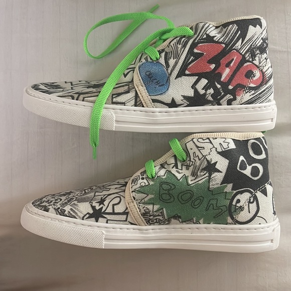 STELLA MCCARTNEY KIDS SNEAKERS ALONZO COMIC DESIGN SIZE 30 - Picture 2 of 7